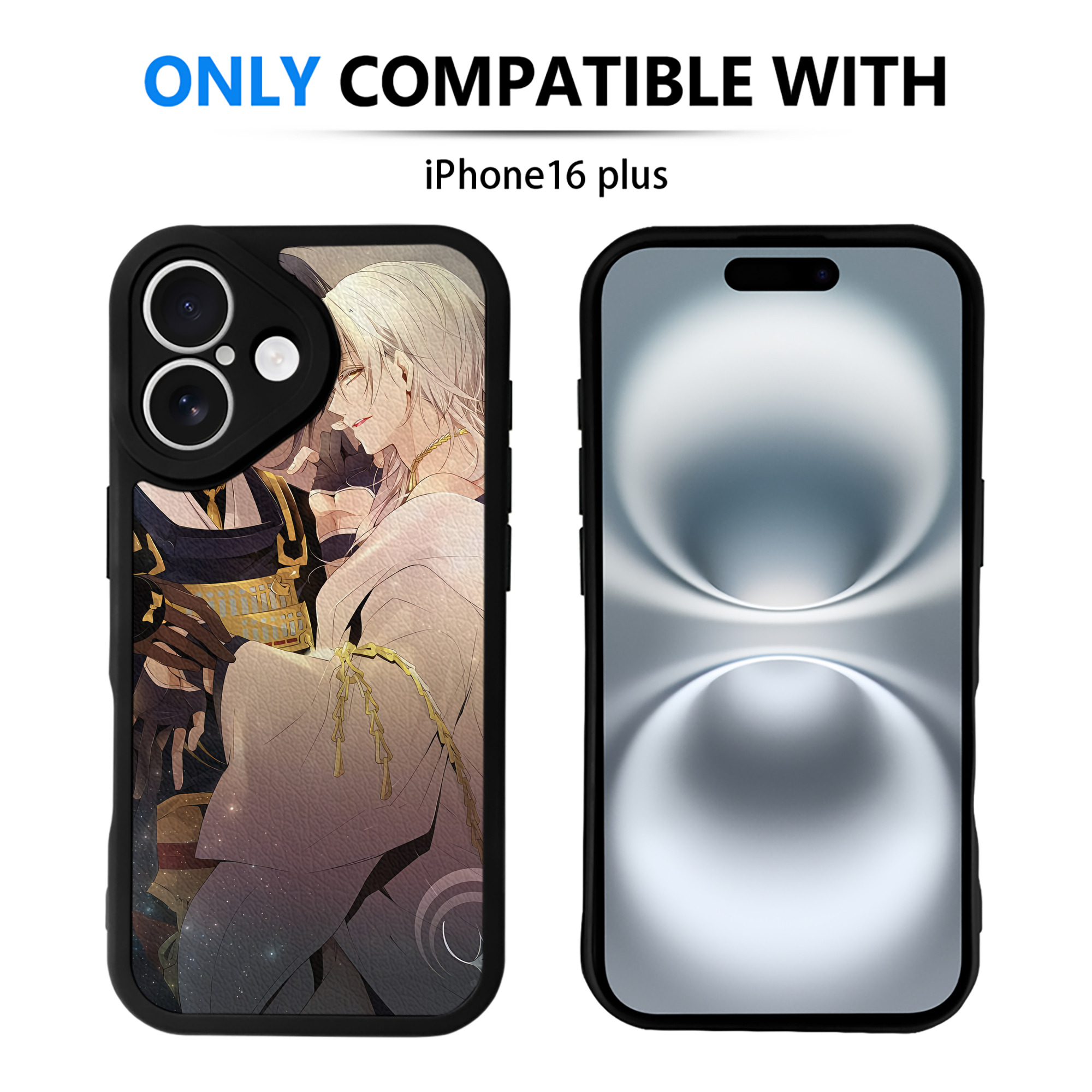（画像用） 刀剣乱舞 Touken Ranbu 【iPhone 16シリーズ対応】シリコンスマホケース（レザー調） 材質：シリコン
